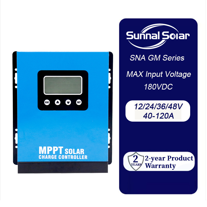 High Efficiency MPPT Dual USB Output Controller solar charge controller 12V 24V 36V 60A 80A 100A MPPT Solar Controller