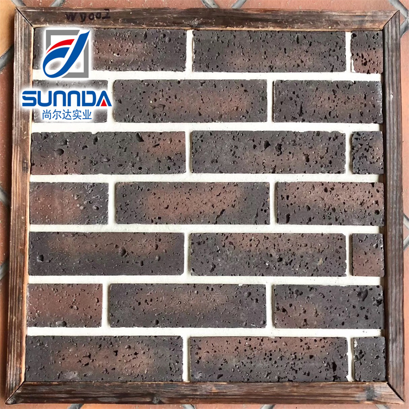 Rustic Exterior mold clinker tiles red brick stone ceramic clay materials wall floor tiled matte surface cold-resistant outdoor