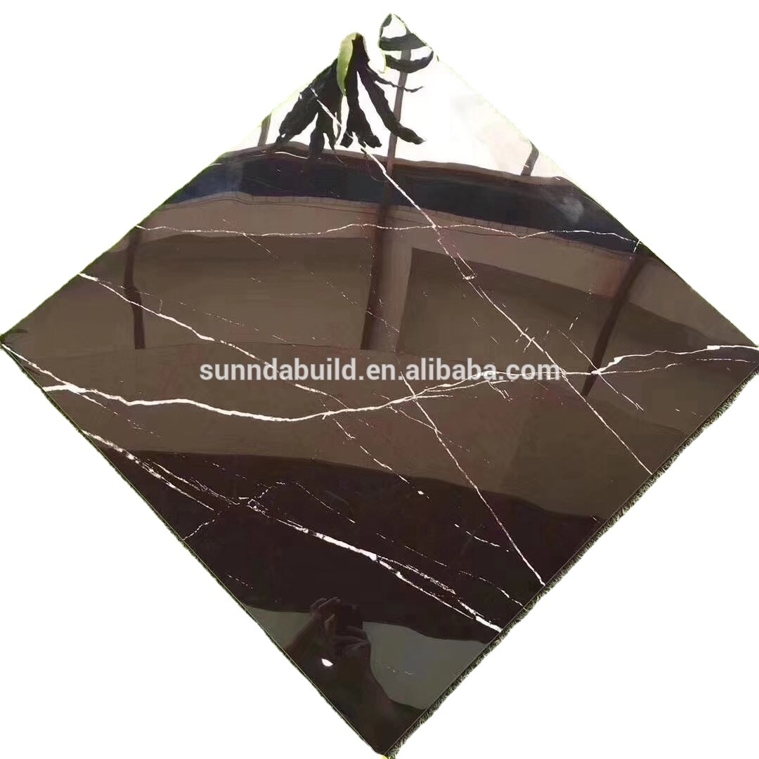 600x600 kajaria vitrified house bathroom bedroom new model black glossy glazed polished marble flooring tiles price philippines