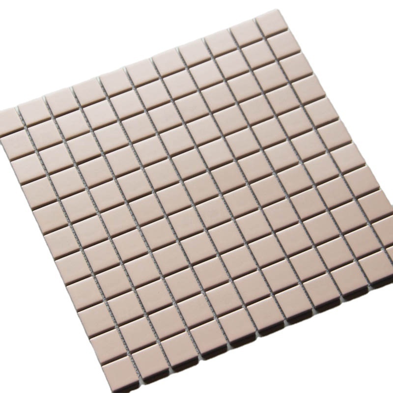 Glazed Square Ceramic Mosaic Tile 4mm 6mm 8mm Thickness Blue White Yellow  Mosaic Tile