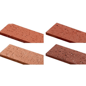 Rustic Exterior mold clinker tiles red brick stone ceramic clay materials wall floor tiled matte surface cold-resistant outdoor