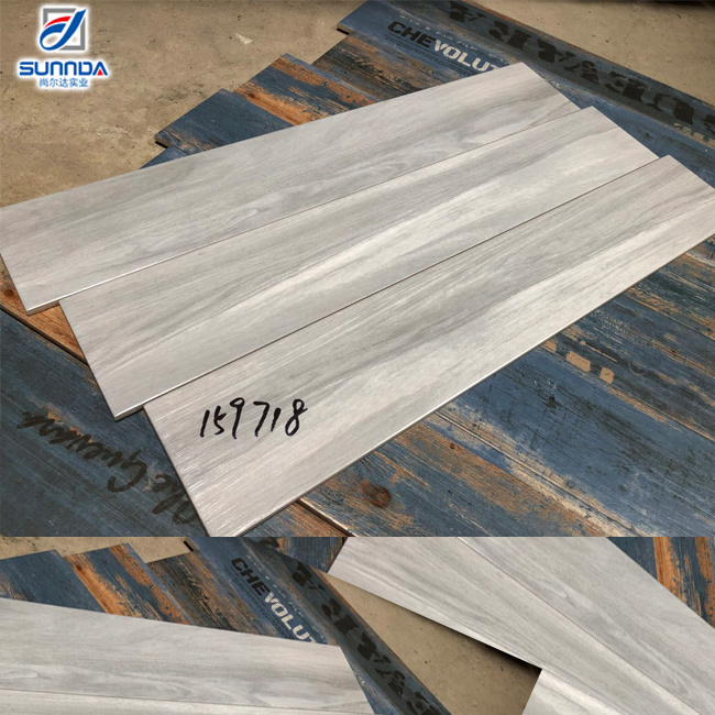 China supplier wood rustic porcelain tile matt floor tile non-slip faux wood like ceramic floor and wall tiles