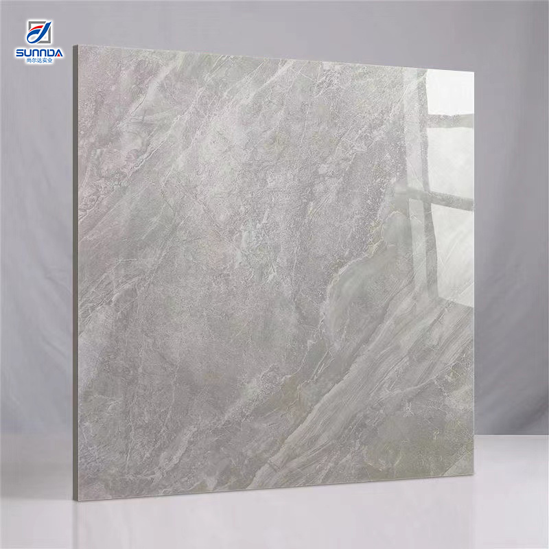 Foshan Factory Nano glossy Polished Glazed Tile Porcelain Floor Wall marble Ceramic Tiles 600x600 for house bedroom stairs