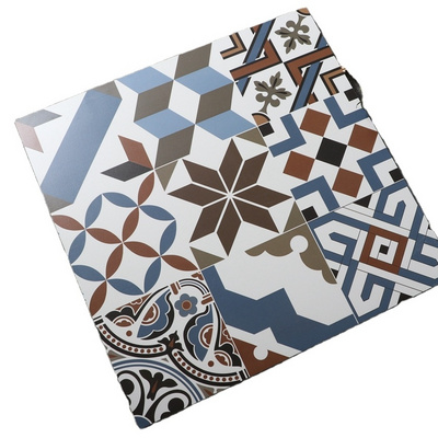 60X60 Mexican Style Flower Black and White Matt Porcelain Ceramic Tile Floor and Wall Tiles