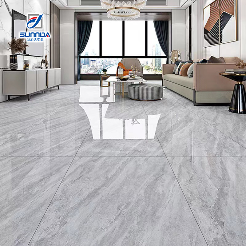 80*80/60*60/60*120 cm White Grey Marble Glazed Polished Living room Tiles Porcelain Ceramic Square Floor Tile