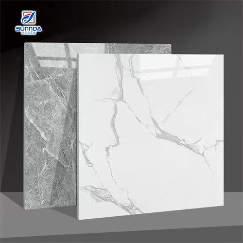 80*80/60*60/60*120 cm White Grey Marble Glazed Polished Living room Tiles Porcelain Ceramic Square Floor Tile