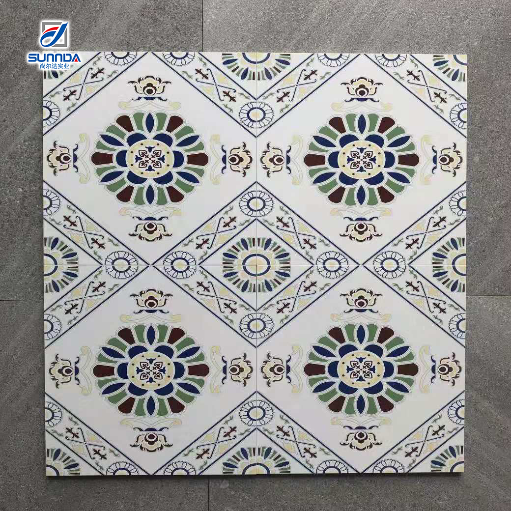 300x300 Mexican Spanish colorful new designs background wall tiles art flower pattern ceramic tiles and floor porcelain tile