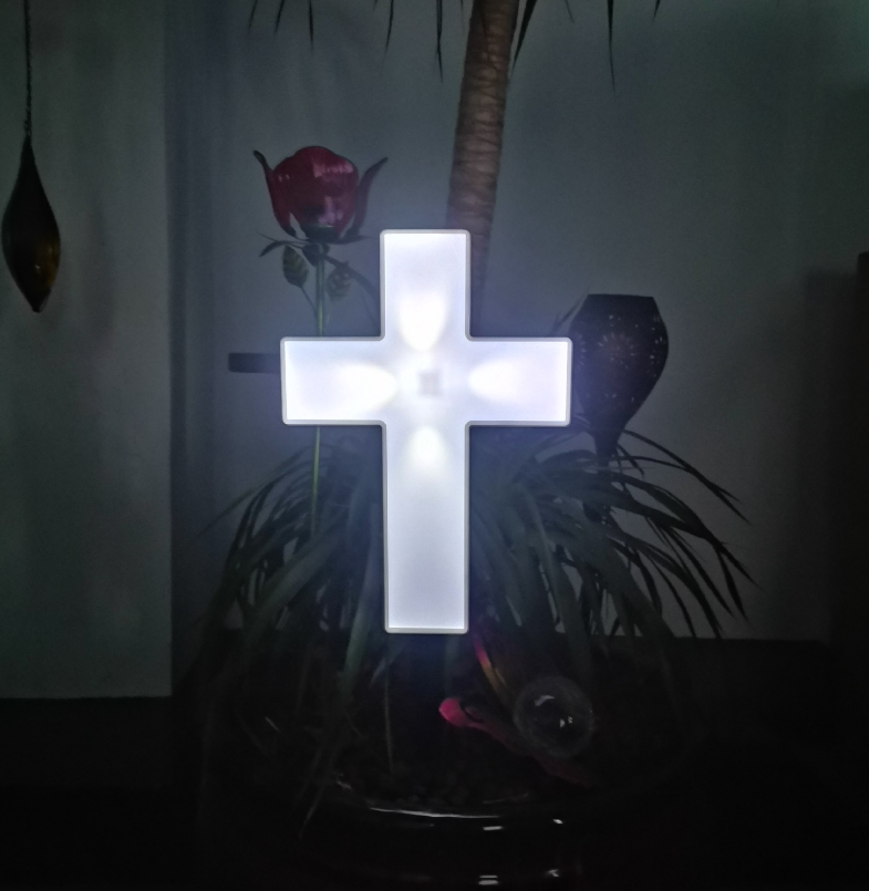 solar Lights for Cemetery Grave  Church Cross Memorial Decoration