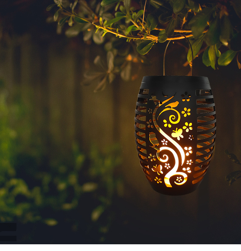 Outdoor solar Flameless  Dancing LED garden Light Flickering