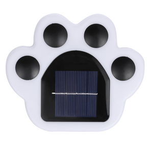 Solar Ground Lights Lovely Bear Paw Shape 4*LED Lights Outdoor Garden Landscape Light