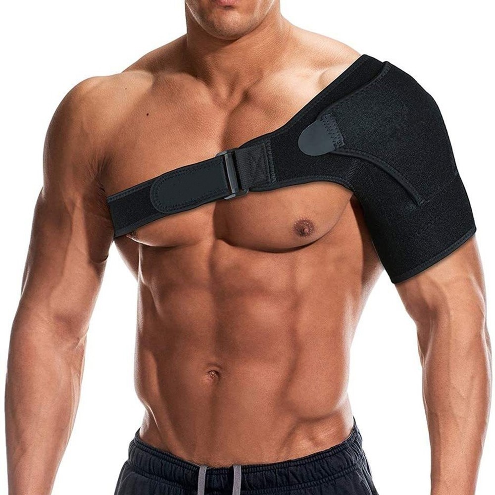 Sports shoulder protectors with breathable and adjustable pressure chloroprene rubber anti pull  in stock wholesale