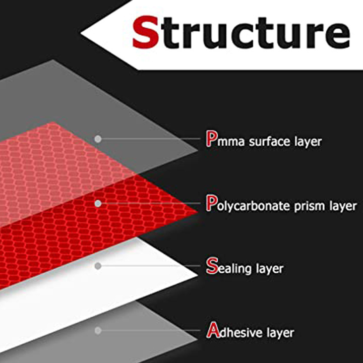 ANT5PPE DOT-C2 High Vis Reflective Tape Red White Outdoor Conspicuity Safety Tape Strip Sticker Reflector 150Feet