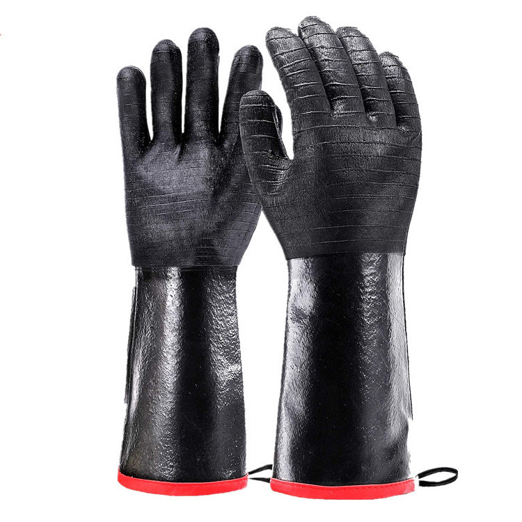 ANT5PPE Heavy Duty Neoprene High Temp Oil Heat Resistant Barbecue Oven mitts BBQ Gloves