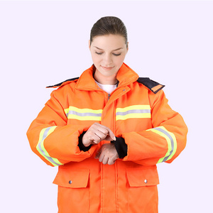 OEM Winter reflective cotton work clothes for cold protection decontamination cleaning and landscaping work clothes