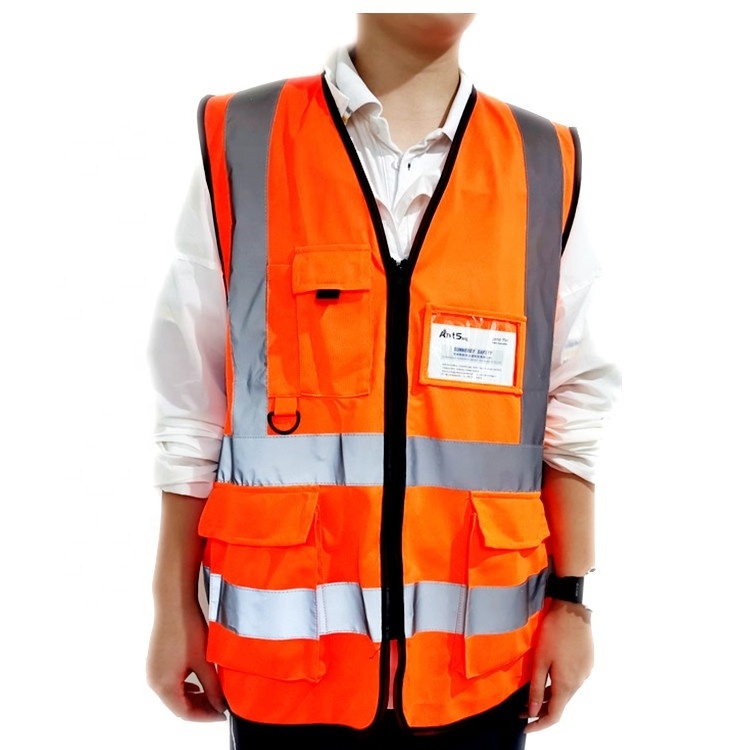 ANT5PPE High Visible Industrial Safety Vest Yellow Cheap Security Work Safety Vest CE&ANSI Standard