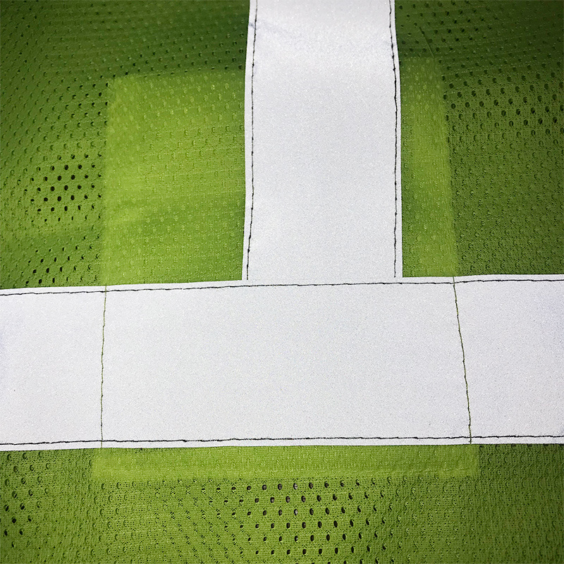 Class 2/3 Safety Apparel 5 Point Breakaway Vest in Lime Green with 2 Inch Silver Reflective Tape Customizable Logo Support