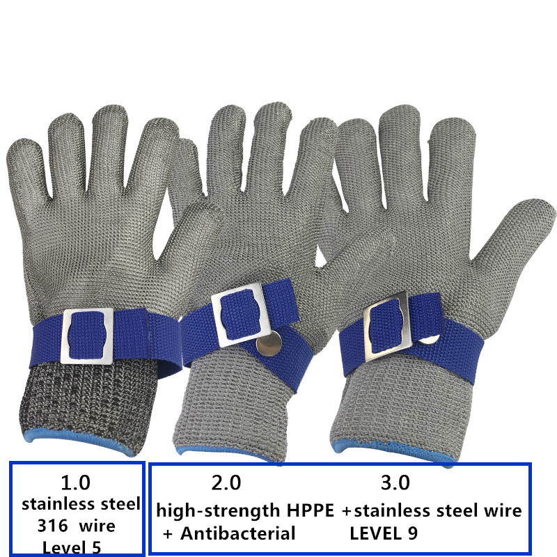 ANT5PPE Working Gloves Cut-resistant Cut Protection Meat Cutting Gloves Metal Safety Gloves