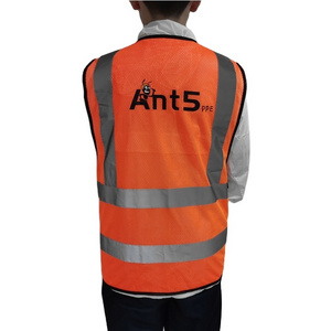 ANT5PPE High Visible Industrial Safety Vest Yellow Cheap Security Work Safety Vest CE&ANSI Standard