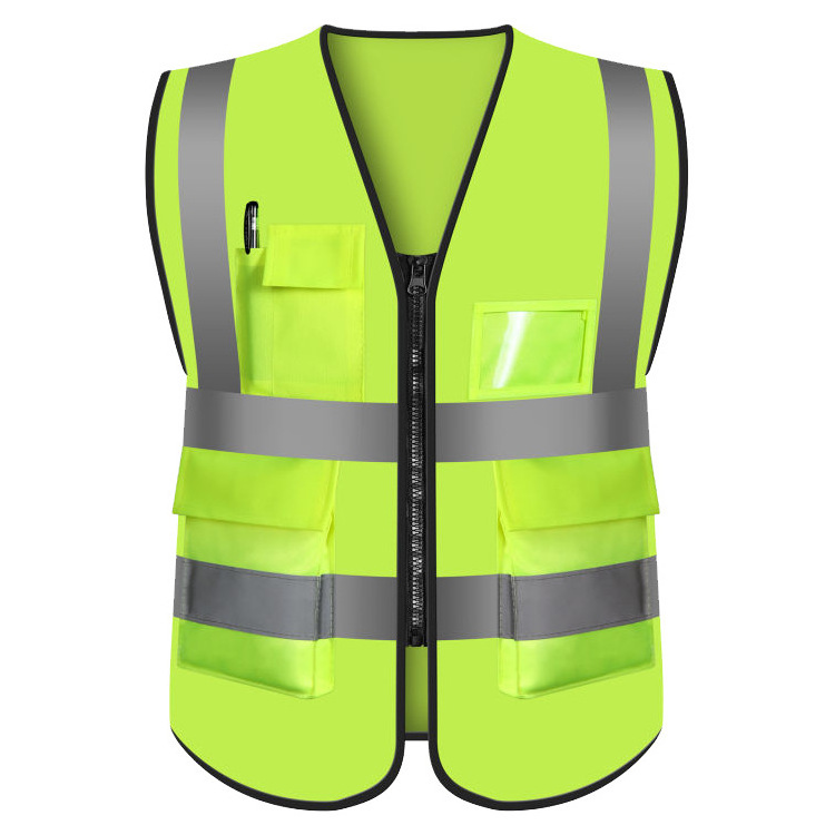 Ant5PPE  high -Viz Orange and Green Reflective Safety Vest with High Visibility Polyester Unisex Adult Suit