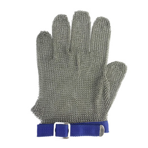 ANT5PPE SNG-SS201 Safety Anti-Cut Level 5 Stainless Steel Metal Mesh Butcher Glove Cut Resistant Gloves For Industry Kitchen