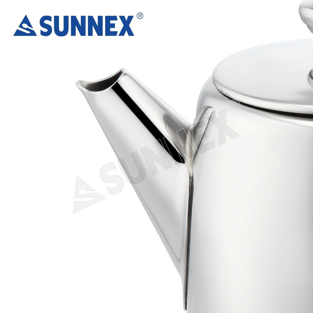 Sunnex for Restaurant and Hotel Stainless Steel 0.6Ltr Teapot