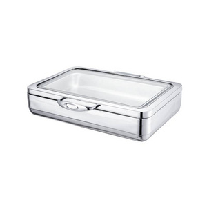 Sunnex Rectangular Food Warmer Stainless Steel Buffet Electric Chafing Dish