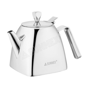 Sunnex new design popular induction bottom 9oz Stainless steel teapots