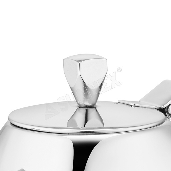 Sunnex new design popular induction bottom 9oz Stainless steel teapots