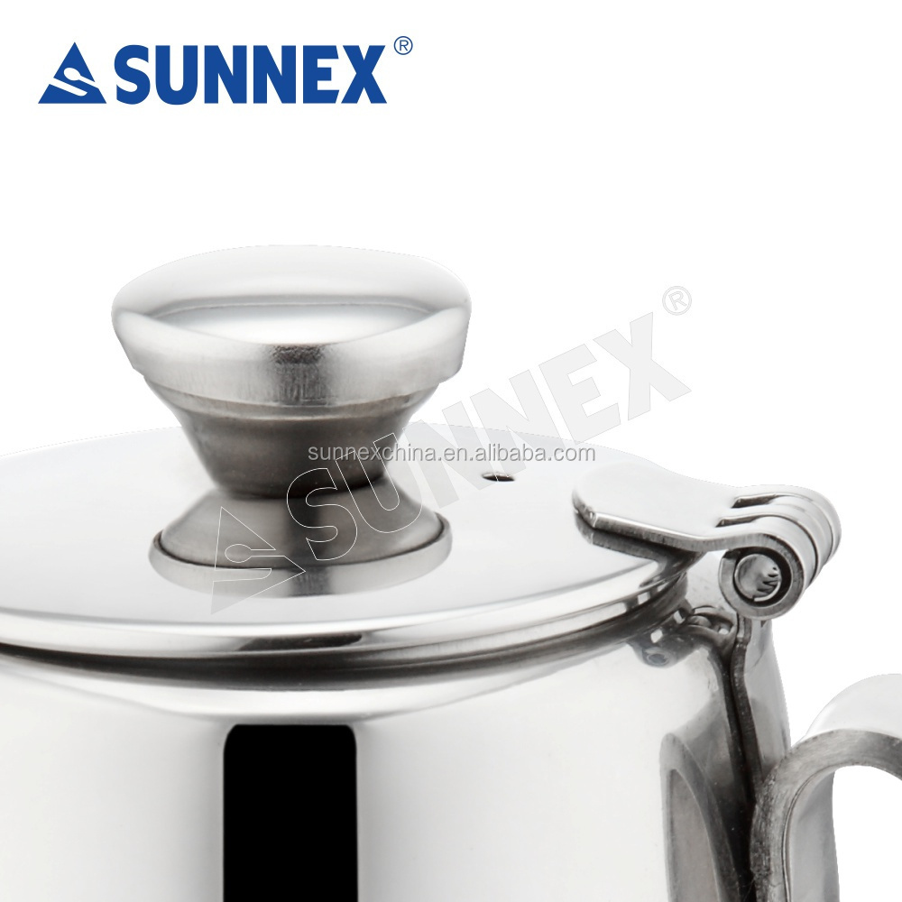 Sunnex for Hotel and Restaurant High Quality Stainless Steel Coffee Kettle.Hotel Tea Pot