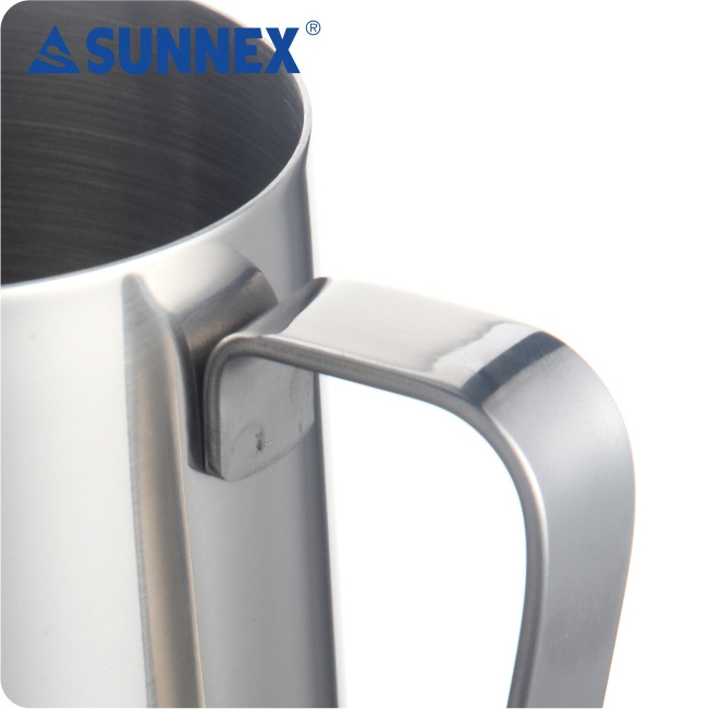 SUNNEX 2022 Hot Sale High Quality Classic Stainless Steel 600mL Milk Jug, Silver