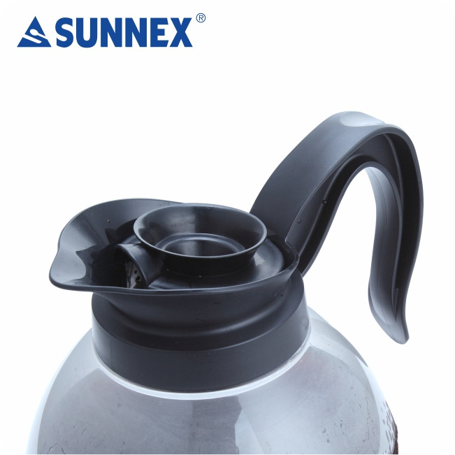 Sunnex 2022  Hot Selling Hotel Mini Coffee Decanters with Polycarbonate Body and Stainless Steel Base