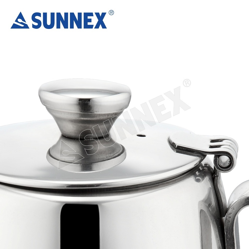 Sunnex for Restaurant and Hotel Stainless Steel 0.6Ltr Teapot