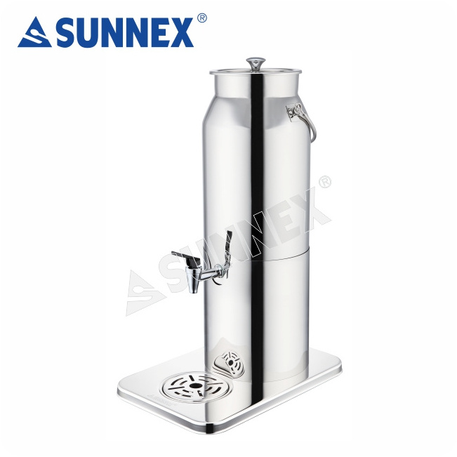 SUNNEX Stainless Steel Cold Milk Dispenser with Tomlinson Faucet