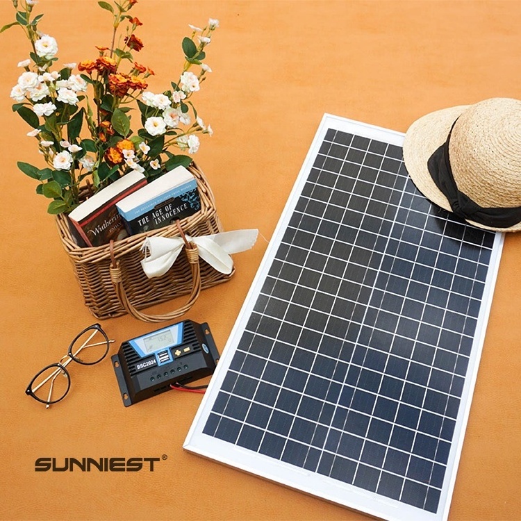 30W Solar Panel Solar Battery Trickle Charger OME Maintainer Waterproof Solar Panels Kit 18V Battery Solar Panels for RV Boat