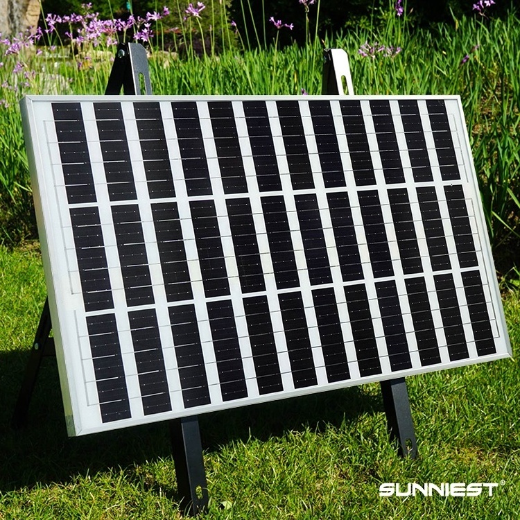 Sunniest Cheap High Efficient Sun Power Photovoltaic Monocrystalline Portable Mini Small 50W 18.9V Solar Panels For Outdoor Use