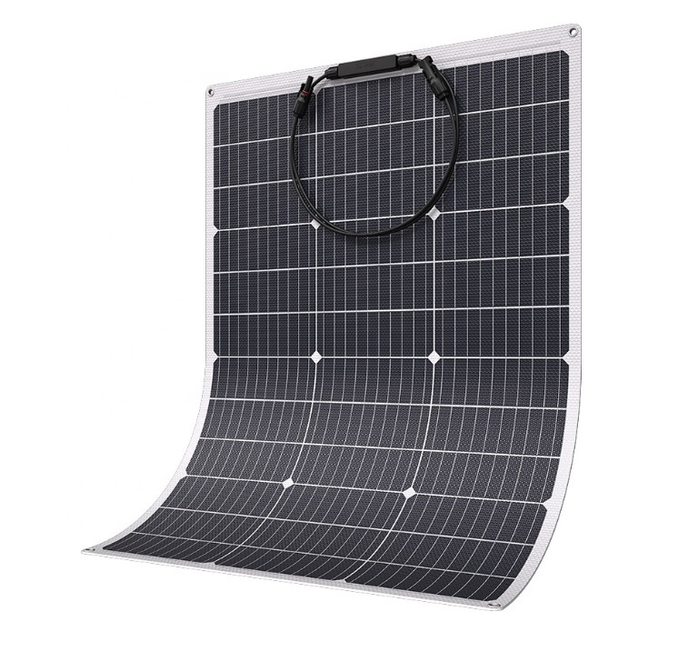 Rollable High Efficiency Thin Lightweight 25W 150W 200W 350W ETFE Mono Flexible Solar Panel 50W