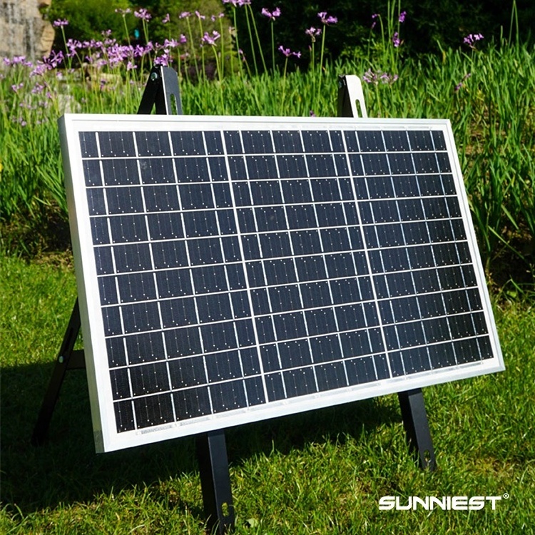 Sunniest Hot Sale 50W Mini Portable Small Solar Panel Charger For Camping Mobile Phone Garden LIght Outdoor DC Fan