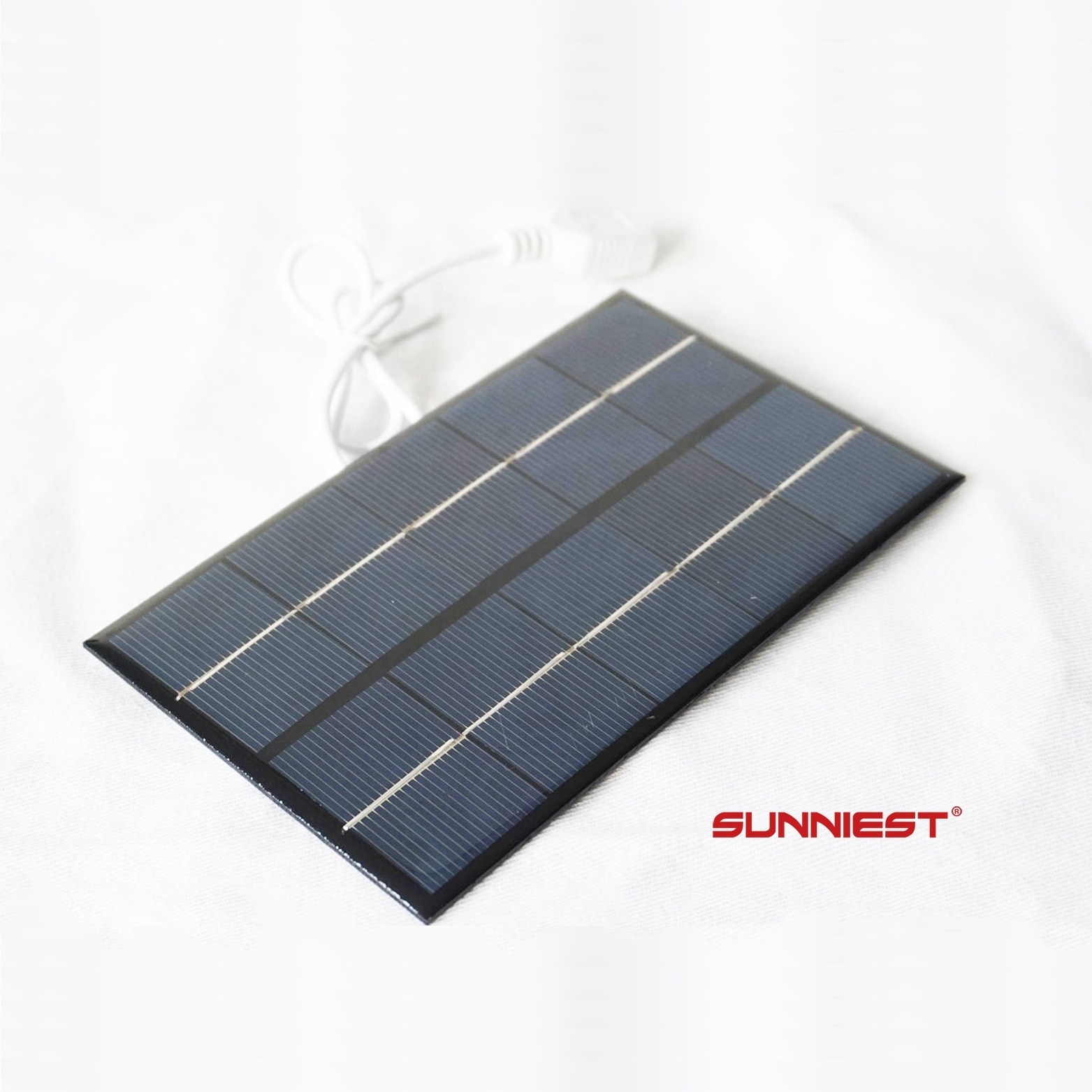 5V Mini Solar Battery Cell Phone Charger Portable Solar Panel Power Bank 2W Solar Panel