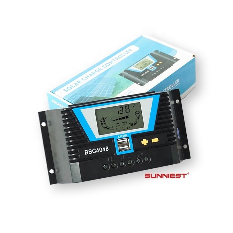 Sunniest grid free 25 year quality guarantee Voltage of solar panel and battery Display Current Solar Charge Controller