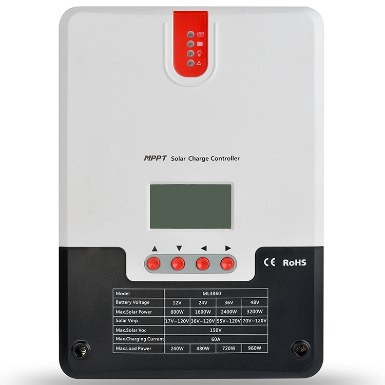 SUNNNG 30a 60A  Charge Controller Solar 12V 24V 36V 48V Solar Controller60 Amp Mppt Solar Charge Controller