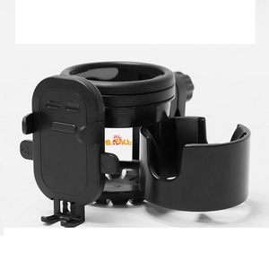 SUNNUO 3 IN 1 Cup Holder with Phone Holder, Coffee Holder for Trolleys, Pushchairs