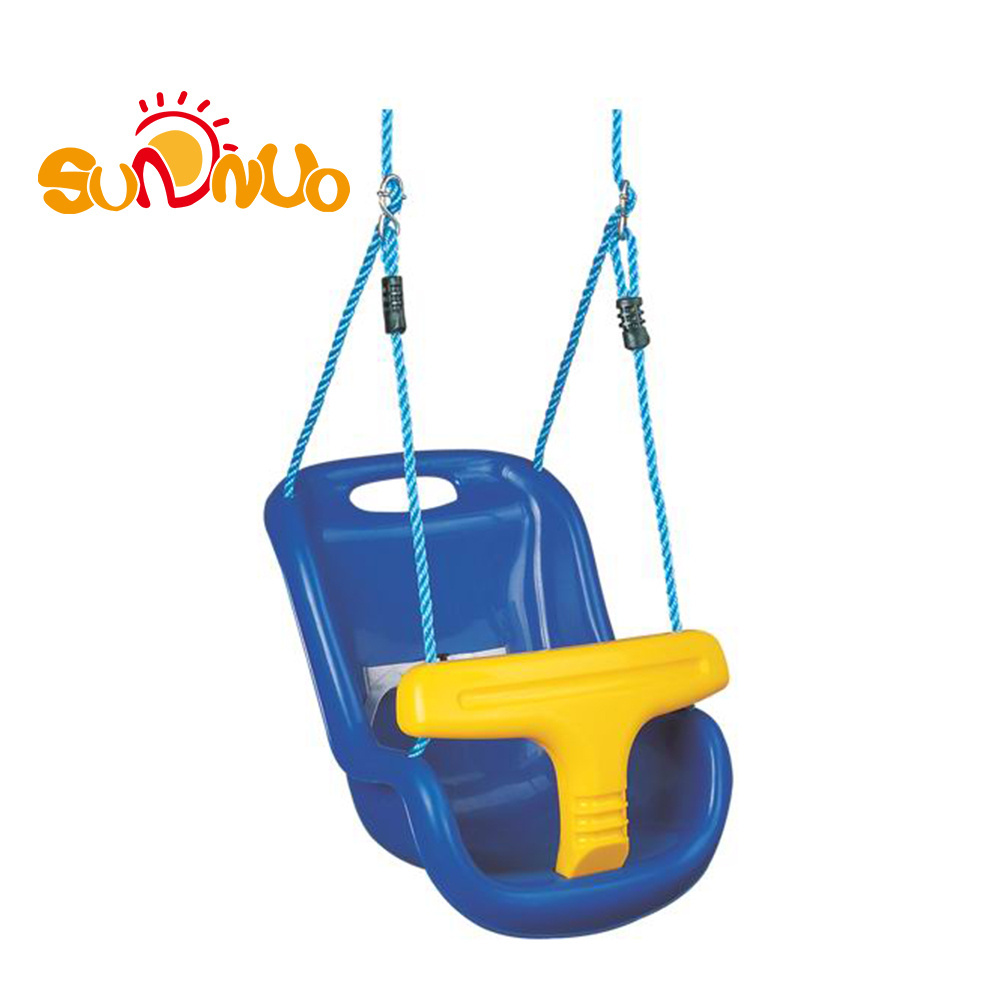 SUNNUO wholesale outdoor children swing activity hanging chair armrest infant baby plastic swing seat