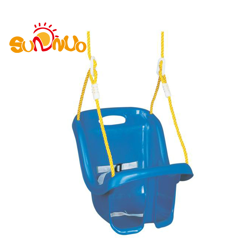 SUNNUO wholesale outdoor children swing activity hanging chair armrest infant baby plastic swing seat