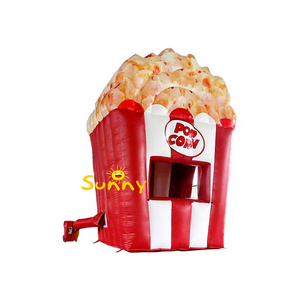 High quality New theme inflatable tents Inflatable Food Popcorn and candy for kids Inflatable Food Truck Popcorn Stand