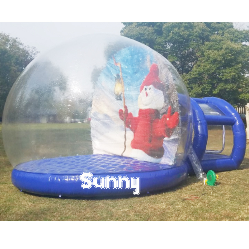 Customized inflatable snow globe photo booth Christmas inflatable snow globe for outdoor