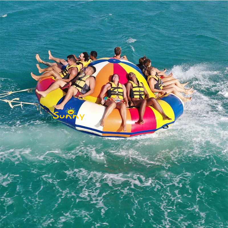 Inflatable Floating Spinner Twister Spinning Inflatable Water Disco Boat Tube