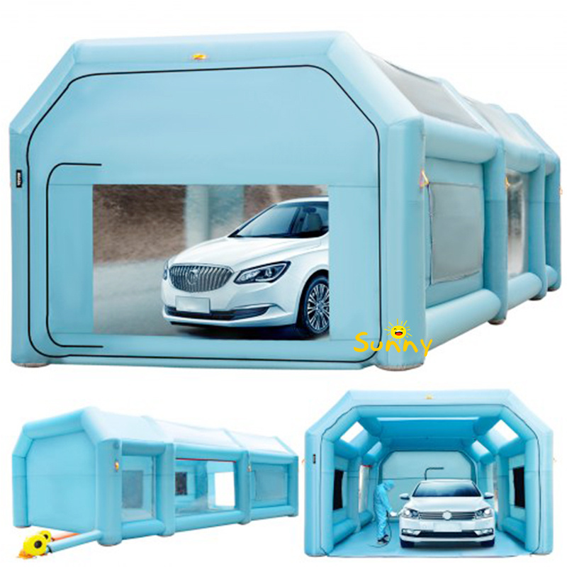 Hot Sale Inflatable Car Garage Tent Inflatable Car Wash Parking Carport Covers Mobile Spray Paint Booth Tents