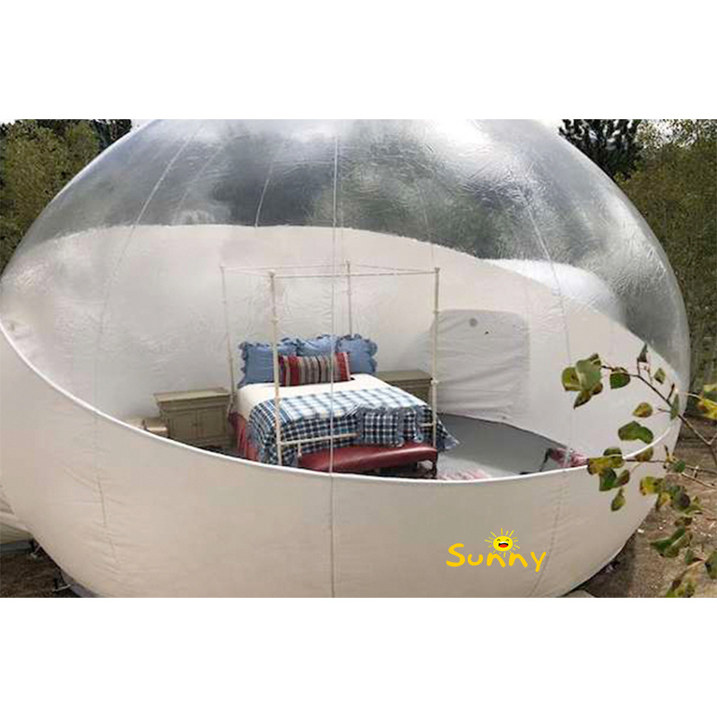 Outdoor Customized Dome Tent Transparent Bubble Inflatable Swimming Pool Cover for sale