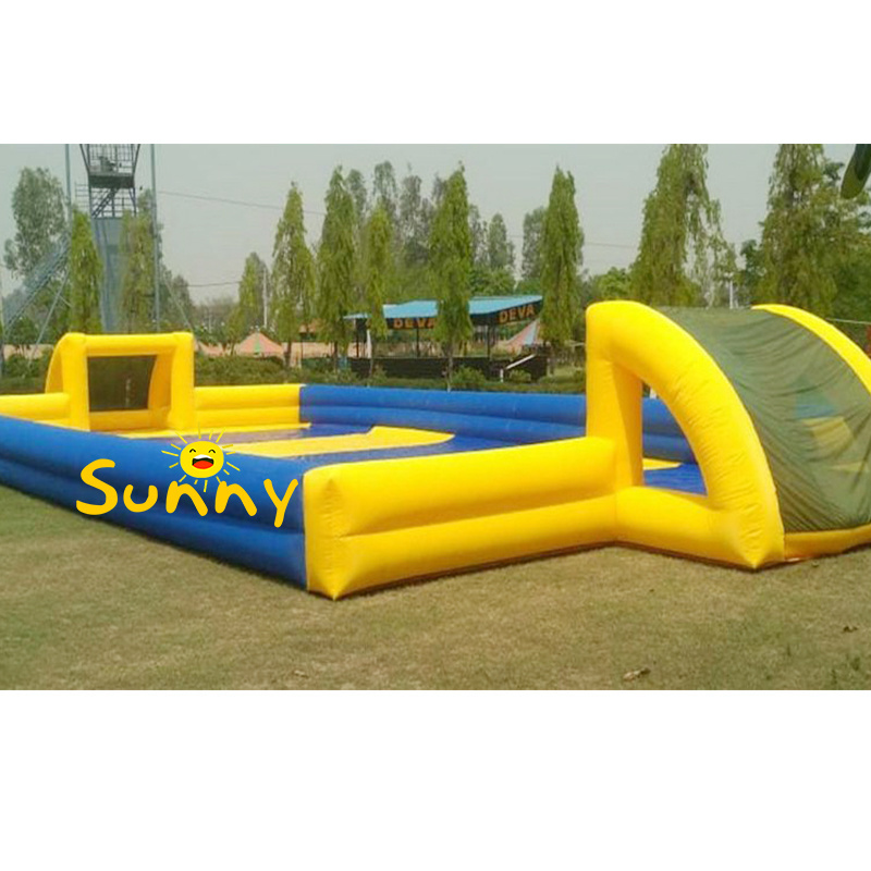 Outdoor Inflatable Soccer Field Inflatable Football Pitch Inflatable Football Arena For Sale