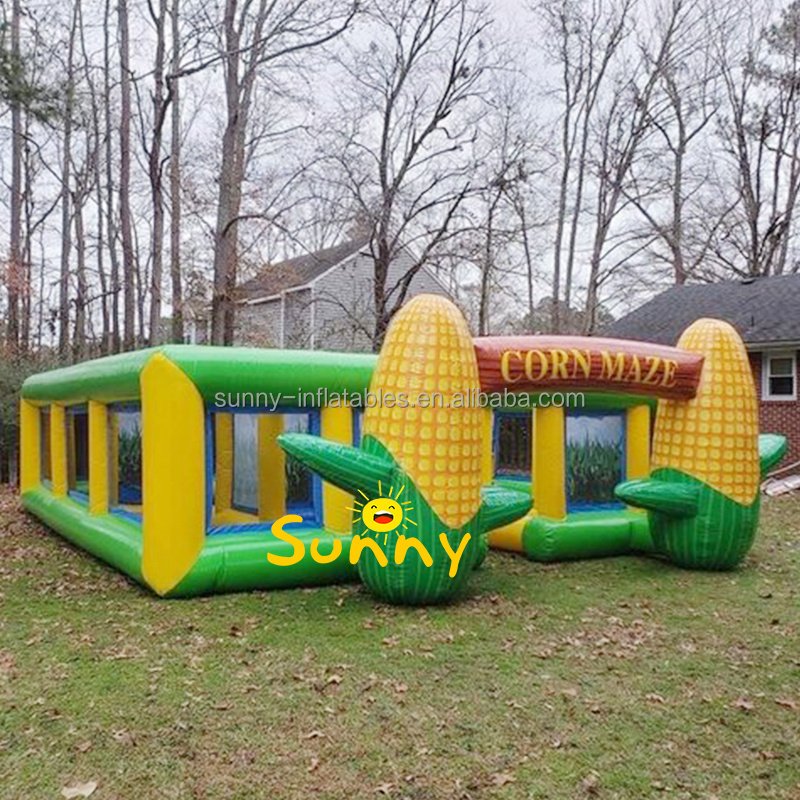 inflatable maze hunted labyrinth inflatable corn maze  laser corn maze Inflatable Labyrinth For Rental